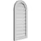 Ekena Millwork Round Top Surface Mount PVC Gable Vent: Functional, w/ 2"W x 1-1/2"P Brickmould Frame, 16"W x 32"H GVPRT16X3202SF - alternate 3